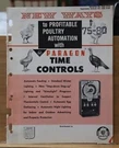 Brochure Dealer Paragon Time Controls Poultry Farming Two Rivers Wisconsin. Fixed Price $20.00.
