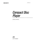 Sony CDP-C8ESD Player Owners Manual. Fixed Price $24.24.