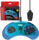 Retro-bit Official Sega Genesis Controller 6-BUTTON Arcade Pad Clear Blue. Fixed Price $19.98.