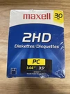 Maxell MF2HD 1.44 Mb 3.5" 30 Floppy Diskettes High Density New Sealed. Fixed Price $19.50.