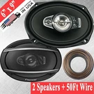 New 2X Pioneer 6"X9" 700 Watts 5-WAY Coaxial Speakers + 18 Gauge 50 Feets Wire. Fixed Price $109.99.