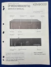 Original Kenwood DP-M5540 M6640 M7740 Cd Player Service Manual. Fixed Price $17.95.