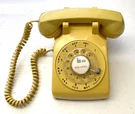 Yellow Bell Systems Model 500DM Rotary Telephone By Western Electric, Vtg 1982. Fixed Price $55.00.