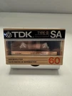 1987 Tdk SA60 Type Ii High Position Resolution Cassette Tape Japan Nos. Fixed Price $11.99.