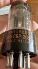 Rare Jan Crp Raytheon 2C52 ( 12AX7 ECC83 Type ) Audio Tube Black Round Plates. Fixed Price $180.00.