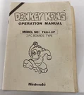 Original-nintendo-donkey Kong-operation MANUAL-TKG4-UP. Fixed Price $19.99.