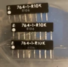 (3 Pcs) Beckman 764-1-R10K Resistor Network Sip COMPONENT(8 Pin). Fixed Price $16.99.