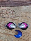 Sony MDR-Q33LP Ear-hook Headphones Pink With See Thru Cord. Fixed Price $45.00.