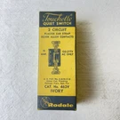 Vtg Rodale Circuit Touchette Quiet Switch No. 462V Ivory. Fixed Price $22.95.