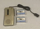 Ge 3-5375A Avr Microcassette Recorder W/ 2 Tapes And Microphone Works. Fixed Price $39.99.