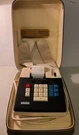 1970S Unitrex Electric E2082 10 Key Adding Machine Eiko Business Travel Case. Fixed Price $10.00.