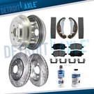 Lugs Front Drilled Rotors Brake Pads Drums Shoes For Pontiac G5 Chevy Cobalt. Fixed Price $174.66.