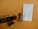 Sylvania Short Black Plate 12AD7 Amplitrex Tested 87/81% Gassy. Fixed Price $30.00.