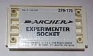 Archer/radio Shack #276-175 Experimenter Socket New. Fixed Price $18.00.
