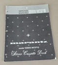 Marantz Model SD800/MCD710 Service Manual 3965. Fixed Price $54.95.