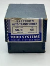 Todd Systems Step Down Autotransformer SD-21 65. Fixed Price $49.99.