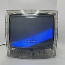 Vintage Rca Clear Prison Secure View Crt Color Television J13805CL - Read. Fixed Price $80.00.
