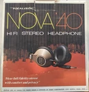 Realistic Nova '40 Hi-fi Stereo Headphones Black Silver 10FT 6.35MM Adjustable. Fixed Price $20.00.
