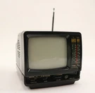 Vintage Alaron Personal 3 Way Power 5" Portable T.v. Am Fm Radio Model TV-625RF. Fixed Price $42.49.