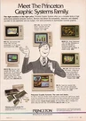 Princeton Graphic Systems Vintage 1985 Byte Magazine Print Ad Computer Monitor. Fixed Price $11.08.