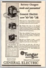 1927 Print General Electric Tungar Battery Charger Radio. Fixed Price $9.95.