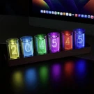 Tikonir Rgb Nixie Tube Clock Digital Alarm Led Glow 7 Modes New. Fixed Price $29.99.
