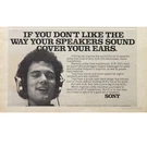 Sony ECR-500 Headphones Print Rolling Stone 1977 Vintage Music 11X7. Fixed Price $11.97.