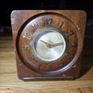 Rare Vintage Seth Thomas Square Art Deco Mahogany Wood Clock. Fixed Price $169.00.