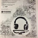 Pickering Headphones Print Original Vintage 1974 Plainview Ny OA-3. Fixed Price $11.40.