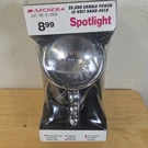 Nos 70'S Radio Shack Archer Sealed Beam Chrone Hand Held Spotlight 12V Dc. Fixed Price $45.00.