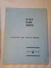 AC-4A/B Decade Counters Hewlett Packard Operating Manual B10. Fixed Price $14.00.