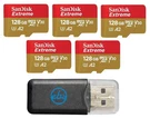 Sandisk 128GB Microsd Extreme Memory Card (5 Pack) For Dji Fpv Dr.... Fixed Price $297.41.