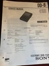 Sony DD-8 DD8 Electronic Book Player Service Manual Usa **original** 1569 6895. Fixed Price $25.99.