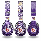 Western Illinois Skins For Beats Solo Hd Headphones Set Of 3 Animal - Free Shipp. Fixed Price $27.49.