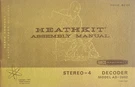 Heathkit STEREO-4 Decoder Manual Model AD-2002. Fixed Price $19.99.