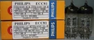 Philips ECC81 Ring Getter Made Holland Amplitrex Tested Qty 2 Pcs. Fixed Price $144.00.