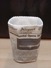 Bush Intercontinental Houston Airport Times Newspaper Themed Pencil Holder. Fixed Price $49.97.