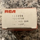 Rca Resistor Model 113994 Mpn Electronic Component. Fixed Price $7.00.