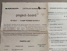 Vintage Archer Radio Shack Project Board 277-104 Tandy Power Supply Parts List. Fixed Price $24.99.
