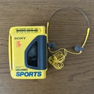 Sony Walkman WM-AF54 Sports Yellow Radio Cassette Player Am/fm (fully Working). Fixed Price $225.00.