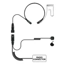1 - Tactical Throat Microphone W/ Small Finger Ptt Motorola Kenwood Icom Etc. Fixed Price $13.99.