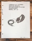 Yamaha HP-1 HP-2 Headphones Service Manual *original*. Fixed Price $19.97.