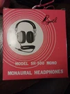 Vintage Headphones Wired Model SH-500 Mono. Fixed Price $49.99.