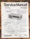 Technics RS-M225 Cassette Service Manual *original*. Fixed Price $24.97.