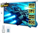 120 Motorized Projector Screen Electric Diagonal Automatic Projection 16:9 Hd.... Fixed Price $276.54.