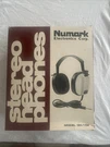 Vintage Numark Stereo Head Phones DH-15B Tested Works Original Box 3.5MM Adapter. Fixed Price $29.00.