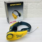 New Vtg Sportsman Am/fm All Weather Headphones Receiver M-16R Yellow Deadstock. Fixed Price $20.95.