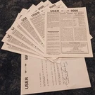 Sharp Wizard Organizer Newsletter OZ-9600II All 7 Issues Of User 9000. Fixed Price $20.00.