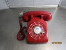 Bell Canada Northern Electric Red Rotary Telephone Model NE500. Fixed Price $74.99.
