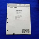 Sony IT-A500 IT-A600 Supplement Service Manual Original Paper Oem Repair Guide. Fixed Price $29.95.
